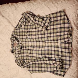 Old Navy Plaid Flannel Button Up Size XL